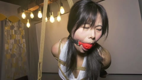 女M单腿独立缚 第1张