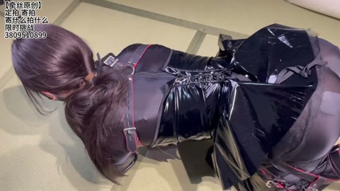 舍宾连体衣提子k9人形犬训练超绝漆皮小恶魔皮衣强制 第1张