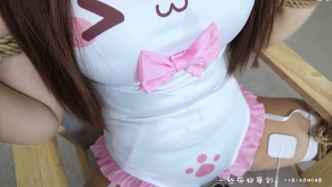莉莉双马尾椅子分腿 （大号口球＋郊狼全程不停抽搐＋zdb刺激） 第1张