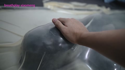 超紧真空床空肺窒息玩弄！泳帽，呼吸袋，乳胶贴脸横膈膜抽搐 第1张