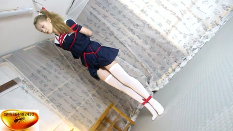 JK美少女之小苒的快乐绳模生活（下部）……近70分钟真实绳模的快乐日常，紧缚+TK认罚、给本主踩背按... 第1张