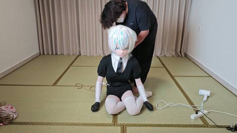 kugurumi kig胶带包手+热缩膜呼吸控制，真空袋窒息 第1张