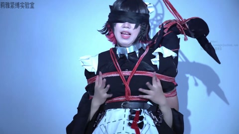 圆鲨鲨可爱捏~鲨鱼被人拿捏就应该吊起来  绳匠的委托 cosplay黑丝紧缚啵啵贝吊缚蒙眼胶带封嘴 第2张