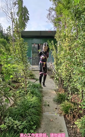 星尘贞操带套装，12厘米高跟靴，后手套，口球，头笼，颈手枷，户外两部曲 第2张