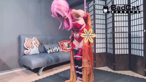 紧缚 抚m QG 挣扎 放置 cos展示~妙妙cos 蝶祈 第2张