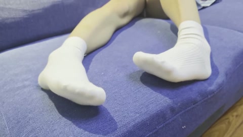 jk白袜椅子麻花腿缚 大量白袜特写 第2张