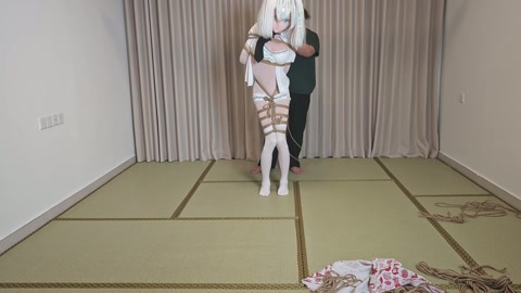 kigurumi kig悬吊呼吸控制+强制踮脚+呼吸控制+郊狼电击+棒棒+K9牵引爬行 第2张