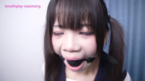 盲片呼吸控制，强制高潮的同时还能走路吗？插入式罚站架固定，限流阀呼吸面罩和呼吸袋 第3张