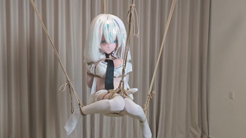 kigurumi kig悬吊呼吸控制+强制踮脚+呼吸控制+郊狼电击+棒棒+K9牵引爬行 第3张