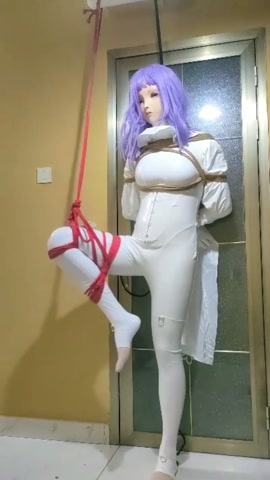 kigurumi修女纯白少女婚纱虐待玩弄调教（胶衣+吊绑+捆绑+拘束+新娘+强制gc+sp+tk+裸... 第3张