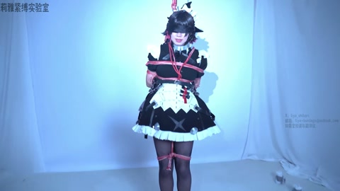 圆鲨鲨可爱捏~鲨鱼被人拿捏就应该吊起来  绳匠的委托 cosplay黑丝紧缚啵啵贝吊缚蒙眼胶带封嘴 第4张
