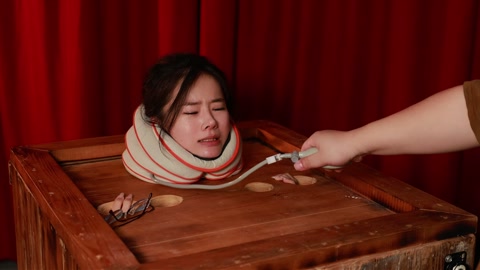 圈养前准备“想牢固地固定她的身体，各种道具尝试， 让她不能动， 还要保证安全。” 第4张