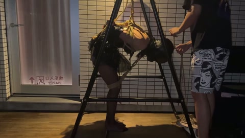 情侣主奴 又反奴为主 骗黑丝小恶魔女友练绳吊缚 第4张