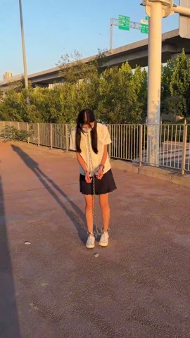JK女高的连体镣铐户外一公里走路训练+10斤重镣 第4张