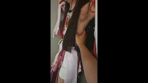 八重神子的痒刑折磨，客户要求不带假发所以就没有，但我们的神子小姐上半身真的超级怕痒啊 第5张