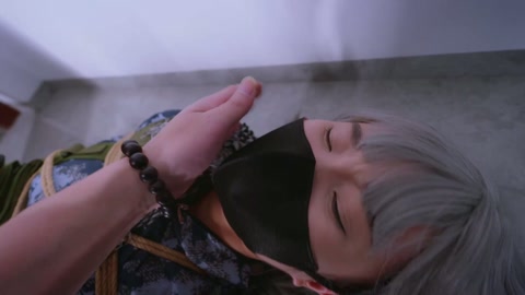 定拍女神收集图鉴2这期内容有点多，标题写不完，麦晓雯被绑在车后座tJ后，原味丝袜内裤堵嘴，束缚带，吊... 第5张