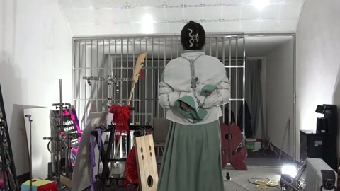 演员古装铁链五花捆绑，砝码脚镣，双脚镣，鱼形木枷锁，简单剧情 第5张