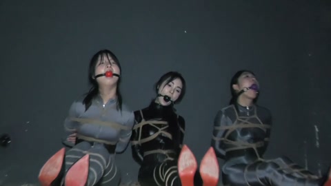 特工历险记（下集）女特工被全身紧缚在地牢中放置然后被打扮成艳女贩卖 第5张
