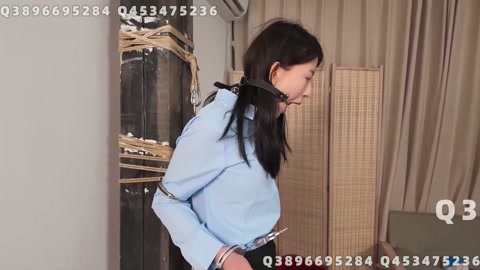 花花p6 吊缚姿势展示 金属柱固定 第5张