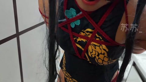 妃咲x架铁笼五花股绳连体镣铐铁球轮滑滑行 第6张