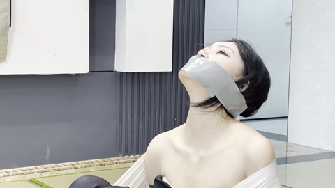 小林白袜+胶带捆绑+黑丝蒙眼~ 第6张