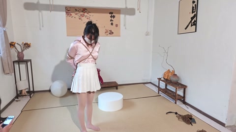 菜鸟缚手的胡乱捆绑 小怡和九九的互动 第6张