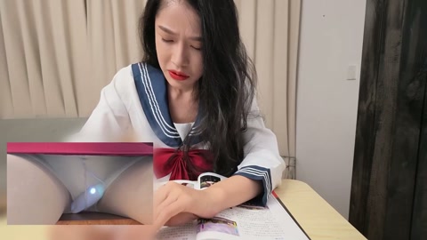 【雅熙 以安】跳蛋阅读，有下体跳单刺激画中画，断断续续 第7张