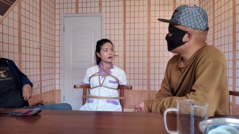 洛洛小护士m 模特洛洛，小护士面试被骗，捆绑折磨 第7张