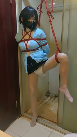 男娘开衫毛衣肉丝OL装单腿吊缚 后庭塞入超长伸缩假jj+zdb手动抽查 第7张