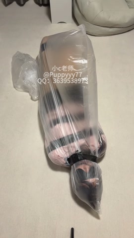 职业装肉丝 挑战全包塑料袋极限呼吸和波波呗双重折磨 第7张