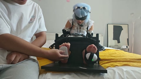 蕾姆的tk体验，本作没有声音，但是蕾姆很怕那个头部按摩器呢，所以基本全程都是全自动折磨她，挣扎动作也... 第7张