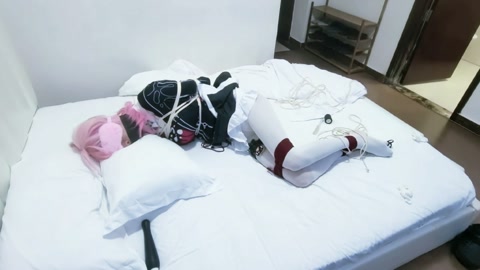 长夜月cos严厉折腿驷马＋严厉日式驷马紧缚 第7张