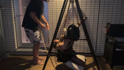 情侣主奴 又反奴为主 骗黑丝小恶魔女友练绳吊缚 第8张