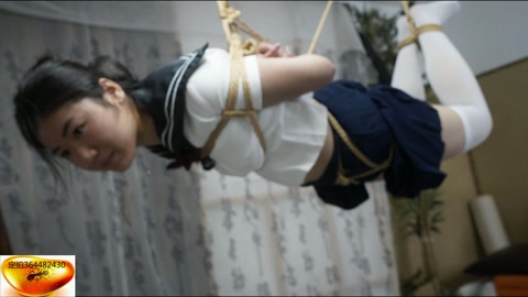 麦麦四马吊及图片……麦麦调教在升级中、本期紧缚+吊脚+四马空中吊 第8张