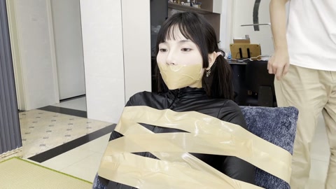 小花胶衣的胶带捆绑，侧颜很好看 第9张