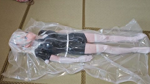 kugurumi kig胶带包手+热缩膜呼吸控制，真空袋窒息 第9张