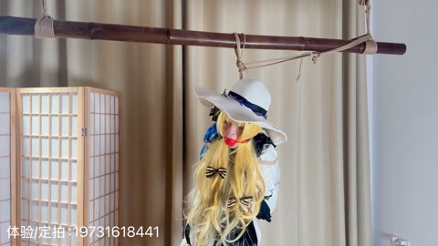 口球 棒棒 放置 各种捆绑 吊起来 最后泄出漏了一地 第10张
