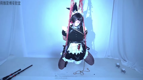 圆鲨鲨可爱捏~鲨鱼被人拿捏就应该吊起来  绳匠的委托 cosplay黑丝紧缚啵啵贝吊缚蒙眼胶带封嘴 第10张