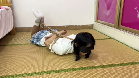 定拍红豆 入室捂晕捆绑 两种胶带封嘴测试 丝袜塞嘴 驷马小白袜+JK太顶了 第10张