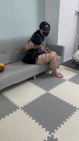 小d试镜2,被日式蛇缚+胸腿相连,活动空间十分有限,蒙眼后身体敏感被无限放大,时不时被汐月tk骚扰,... 第10张