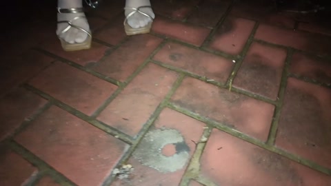 雨天户外全身捆绑去公园散步 第10张
