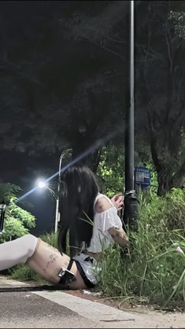 全身是脏字的小男娘户外路灯手铐定时自缚电击放置 第11张