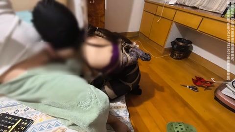 之女奴改造计划04、主动丝袜堵嘴、连身蕾丝全身紧缚+驷马放置挣扎搔首弄姿、多层丝袜+内内套头呼吸抑制... 第12张