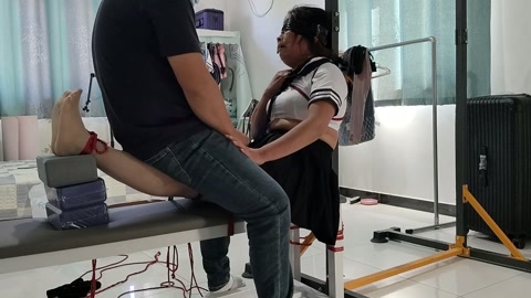 狗蛋老虎凳加窒息 假期安排狗蛋调教，老虎凳加窒息强烈挣扎 第12张