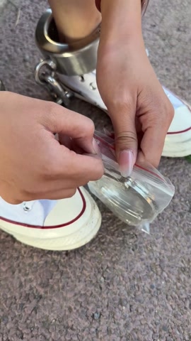 JK女高的连体镣铐户外一公里走路训练+10斤重镣 第12张